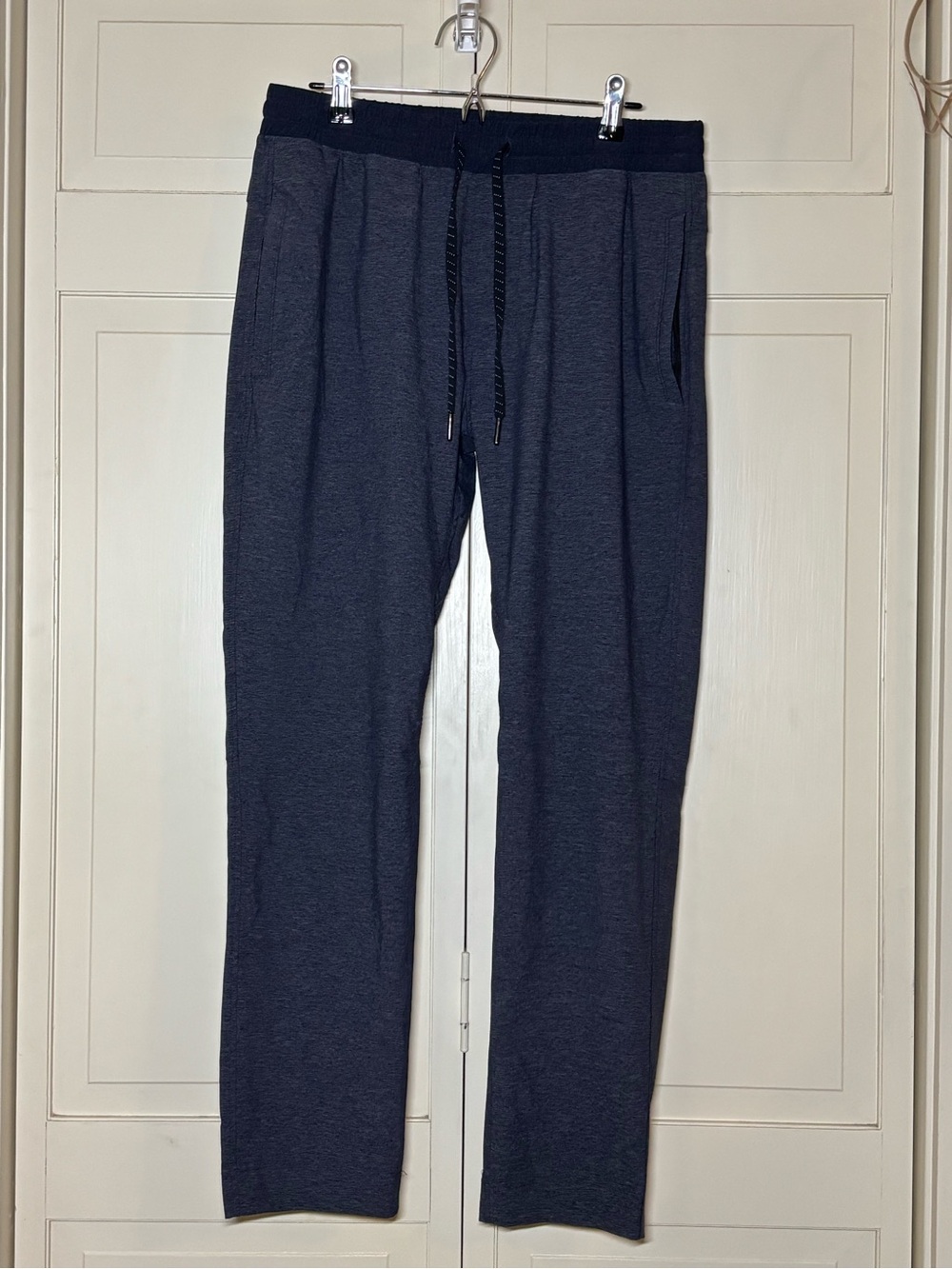 Men's 01.ALGO Navy Small Drawstring Performance Pants
